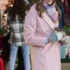 Side view of Making Christmas Taylor Cole Wool Coat