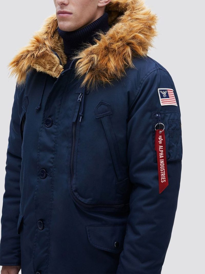 N-3B Alpine Parka blue Jacket