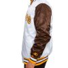 Men’s San Diego Padres Brown and White Jacket Left hand