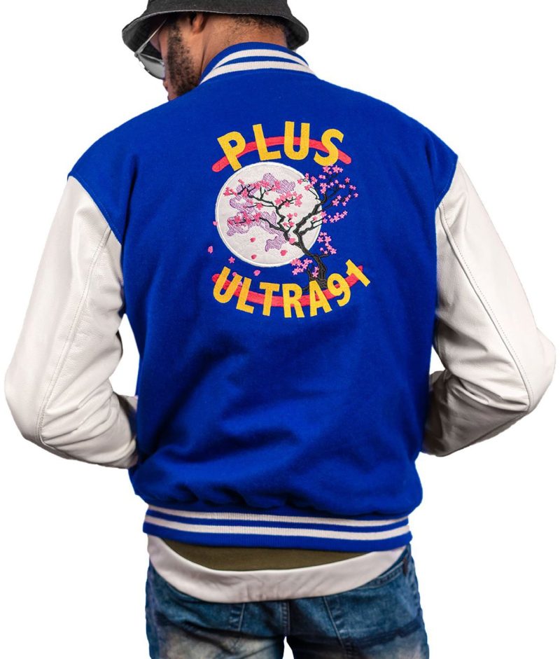 All Might Plus Ultra91 Varsity Jacket Back view