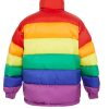 Gooba Rainbow Puffer Jacket Back pic
