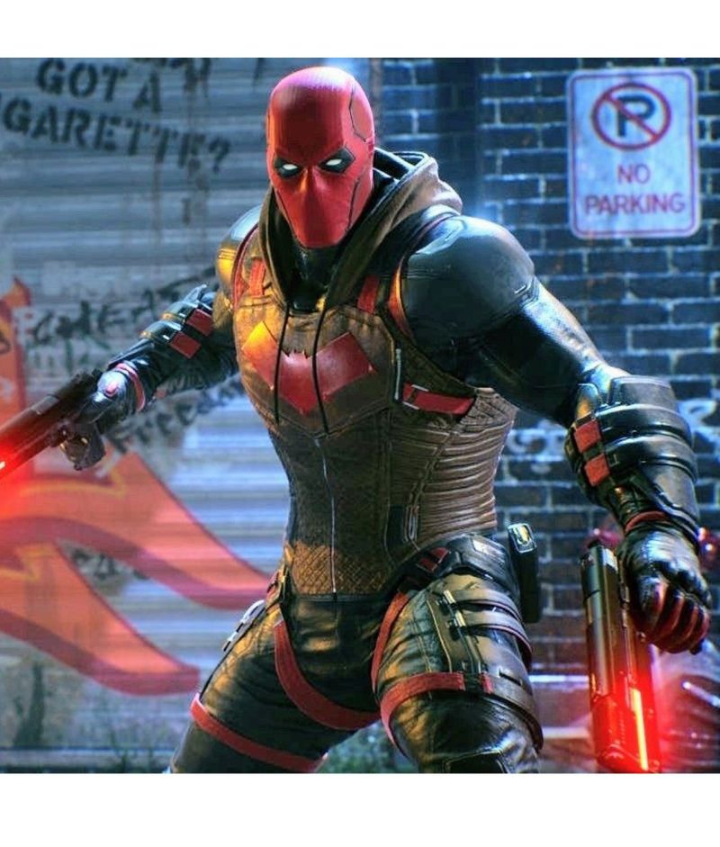 Red Hood Gotham Knights Leather Vest