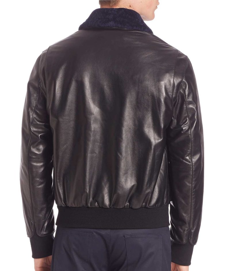 Starboy Daft Punk Leather Jacket back view
