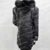 Womens Black Leather Coat - Removable Fur Hood