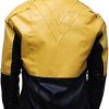 Back view of Flash Barry Allen Yellow Jacket