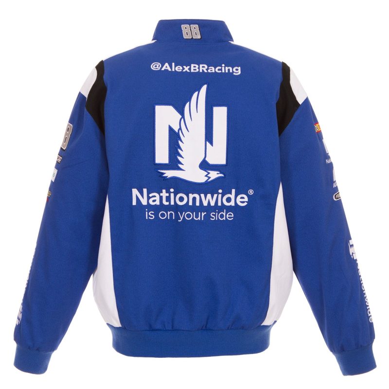 Back view of Alex Bowman Nationwide Nascar Uniform Jacket