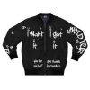 Ariana Grande 7 Rings Bomber Black Jacket
