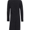 Black Single Breasted Wool Coat Womens