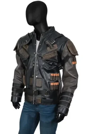 Black Guard Suicide Squad Leather Jacket