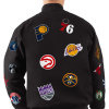 Carl Banks NBA Twill Collage black bomber Jacket