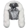 Dior Halsey Silver Fur Jacket