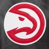 Logo view of Atlanta Hawks Full Black Leather Jacket