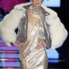Dior Halsey Silver Fur Jacket