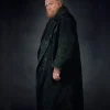 side view of His Dark Materials James Cosmo Green Coat