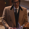 House Of Gucci Adam Driver Light Long Coat