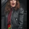 Home Economics Marina Black Leather Jacket
