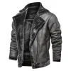 Grey Men’s Aviator Pilot Bomber Fur Jacket