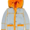 Men’s Aviator Denali White Fur Jacket