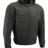 Men's Flight Black Cotton Jacket