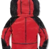 Back view of Insulated Fur Hooded Jacket