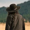 Back view of Monica Dutton Yellowstone Black Jacket