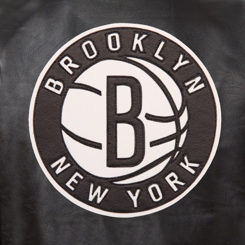 Logo of Brooklyn Nets Full Leather Jacket
