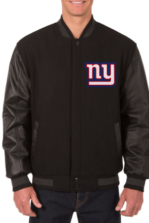 New York Giants Wool & Leather Jacket