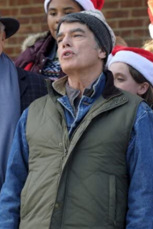 One December Night Peter Gallagher Olive Green Vest