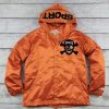 Front view of Pirates Orange Coaches Jacket