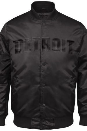 Starter Detroit Pistons Patent Black Nylon Jacket