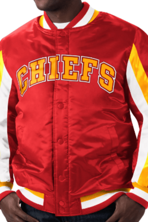 Starter Kansas City Chiefs Stripe Bomber Jacket