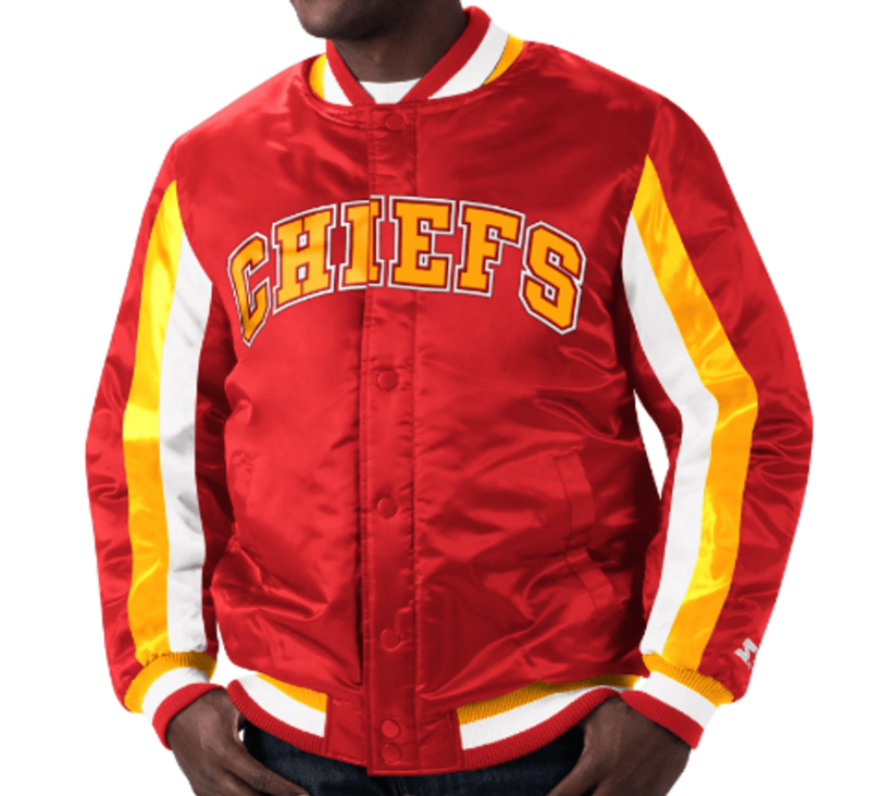 Starter Kansas City Chiefs Stripe Bomber Jacket