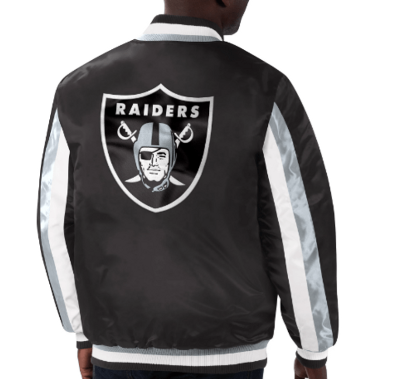 Starter Las Vegas Raiders Satin Stripe Jacket