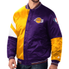 Starter Los Angeles Lakers Color Block Satin Jacket
