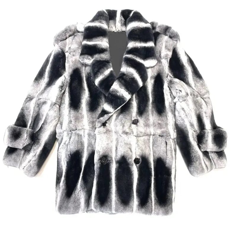 Chinchilla Shearling Fur Coat