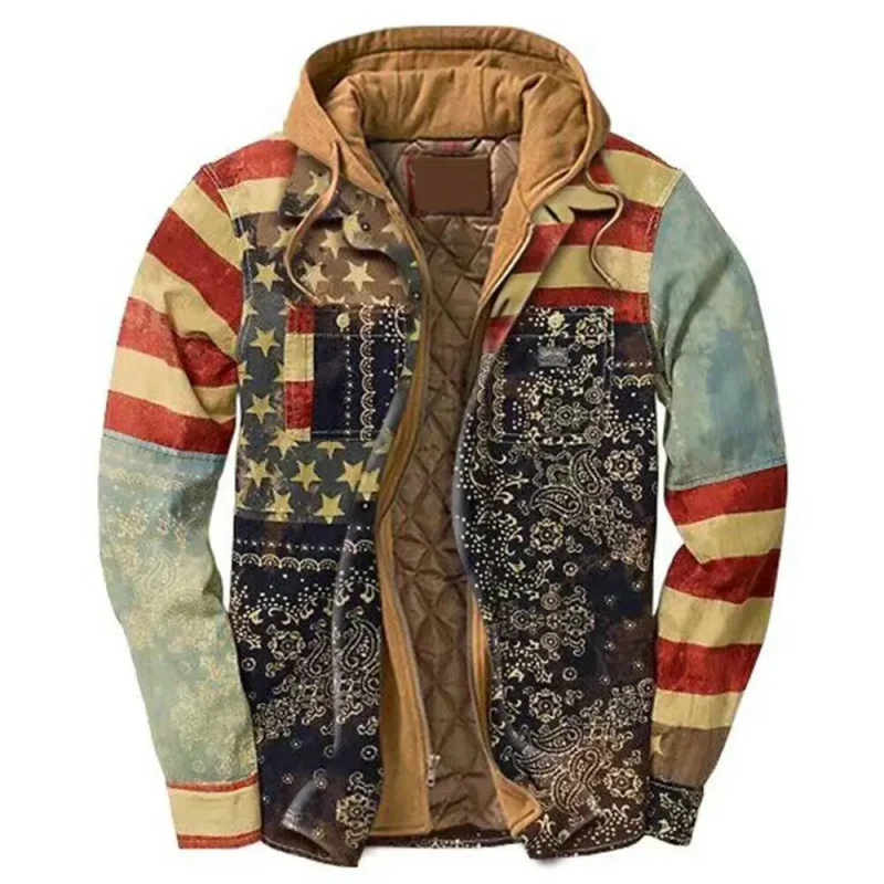 Women’s Windproof Patchwork Hooded Jacket