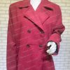 Wool Blend Maroon Coat