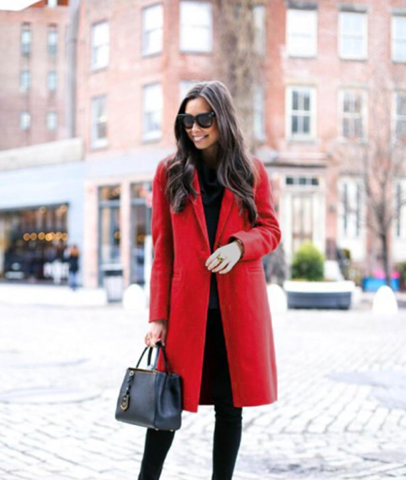 TWM Red Single BreastedWalker Coat