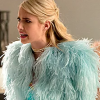 Scream Queens E05 Emma Roberts Fur Coat