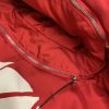 Ruby Red Wool Cashmere Stadium Jacket