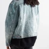 Back view of Bleached Denim Jacket
