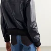 Back view of Fbi S04 E8 Tiffany’s Leather Bomber Jacket