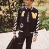 G-EAZY Black and White Varsity Jacket