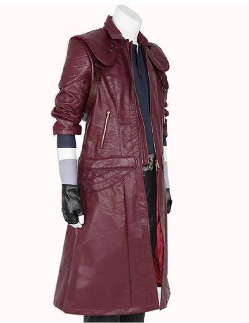 DMC 5 Dante Brown Leather Coat