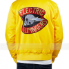 Back view of Electric Eliminators The Warriors Bomber Jacket