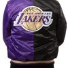 Back view of Los Angeles Lakers Varsity Jacket