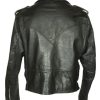 Back view of Men’s 1960s Motorcycle Leather Belted Jacket