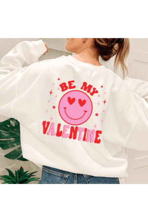 Be My Valentine Heart Sweatshirt