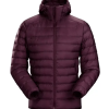 Burgundy Hooded Puffer Jacket