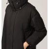 Charcoal Black Polyester Puffer Jacket